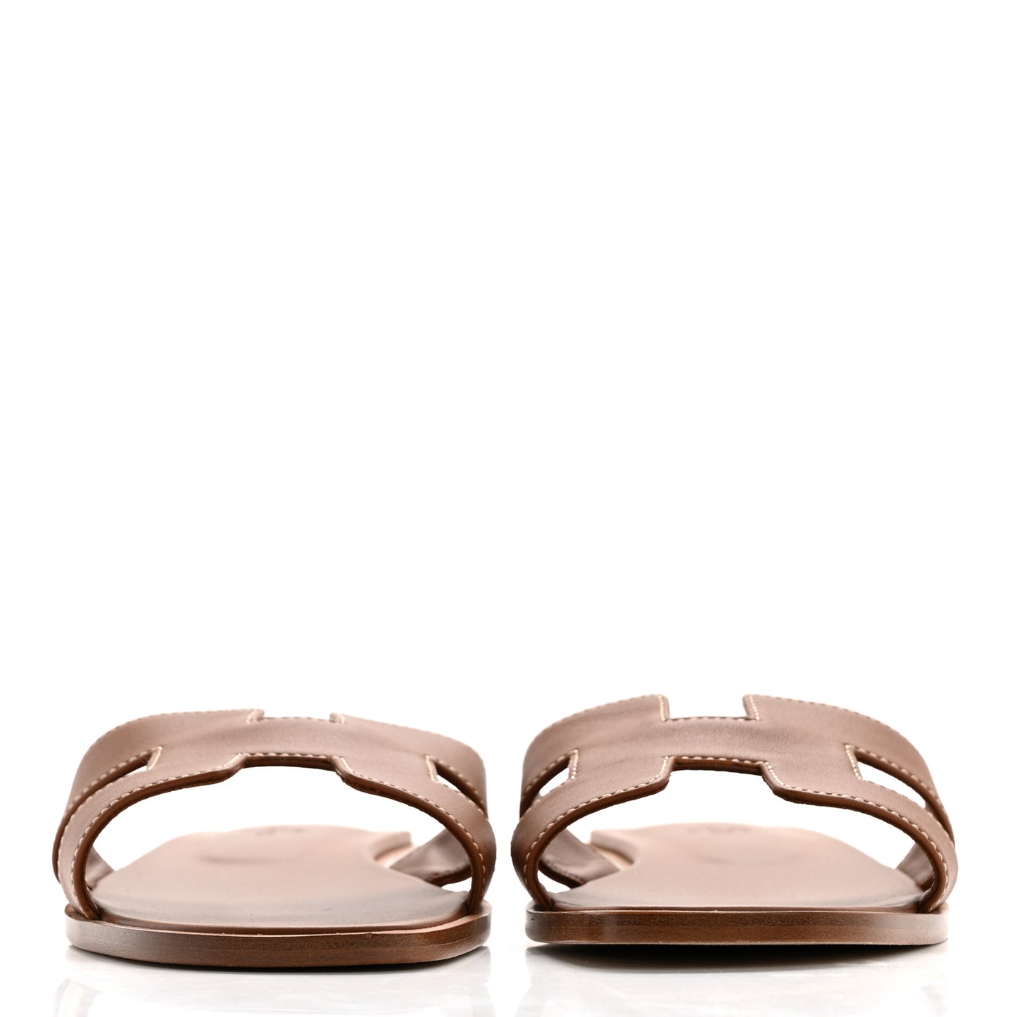 Box Calfskin Oran Sandals 38 Gold