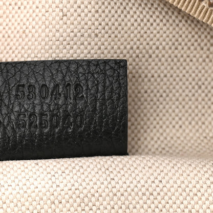 Gucci Grained Calfskin Logo Belt Bag Black 7 of 10