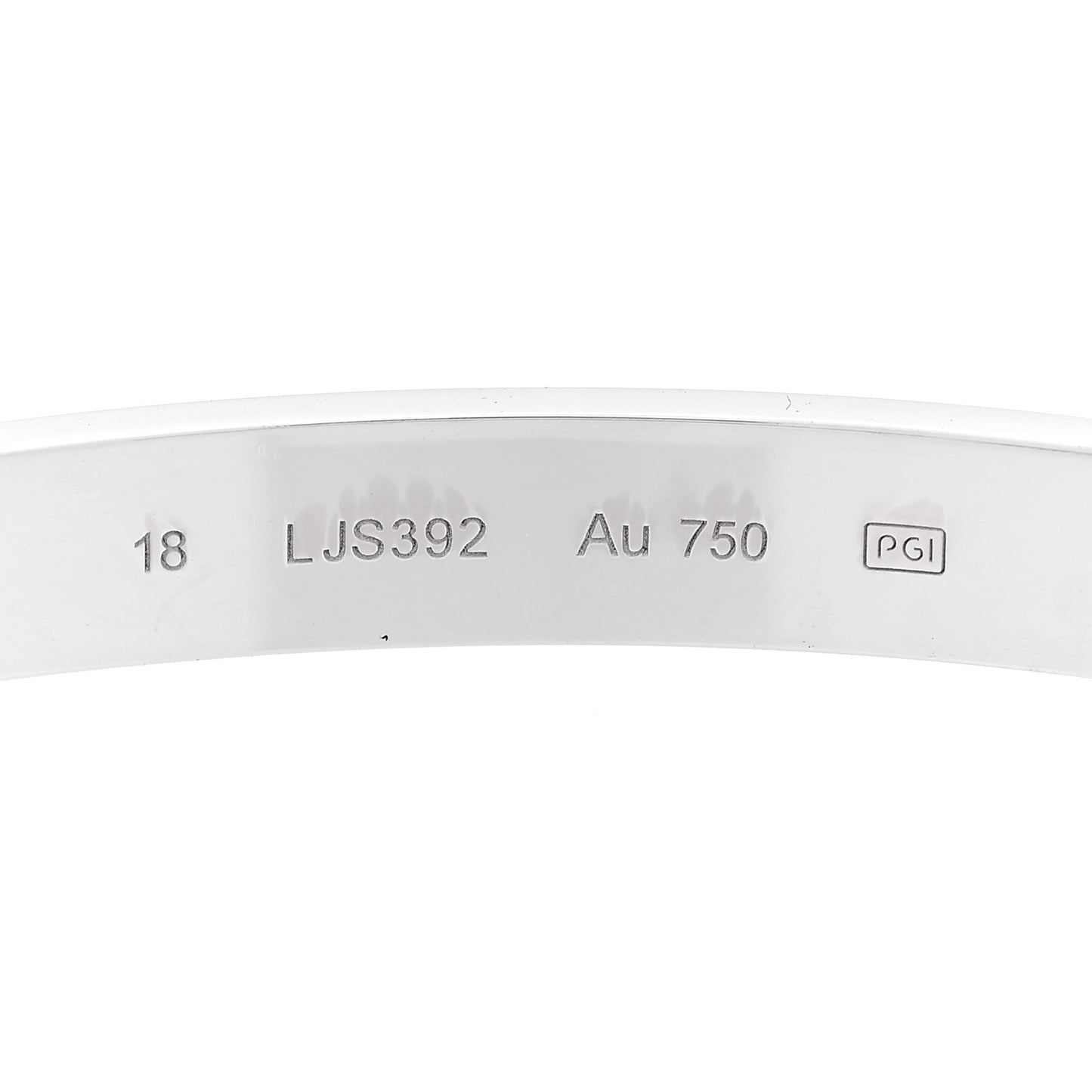 18K White Gold 4 Diamond Love Bracelet 18