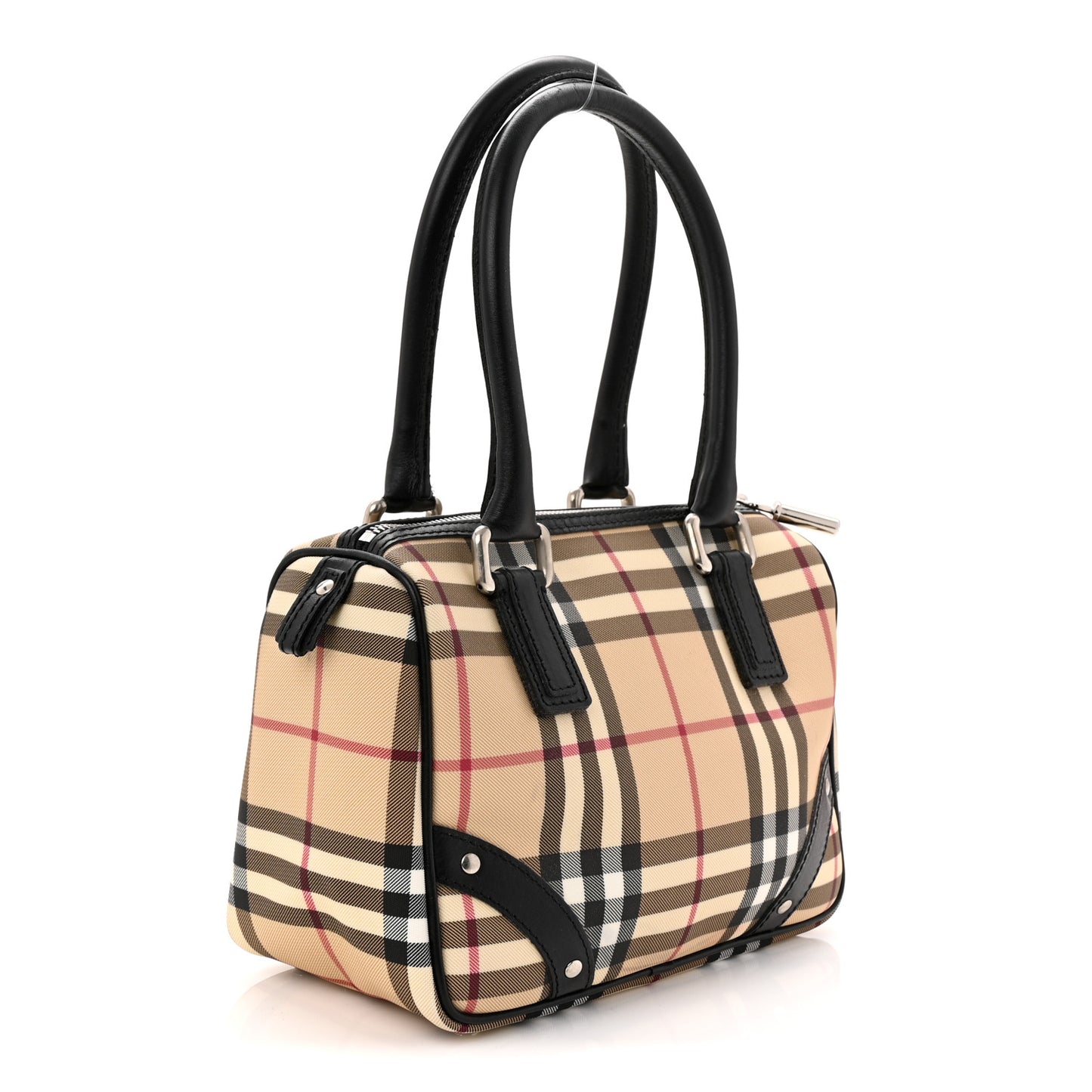 House Check Mini Studded Bowler Black
