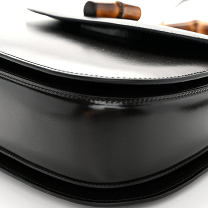 Gucci Boarded Dyana Lux Calfskin Web Medium Bamboo 1947 Top Handle Bag Black 10 of 11