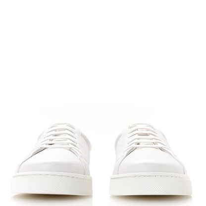 Fendi Vitello Karligraphy Embossed Low Top Sneakers 38.5 White 3 of 8