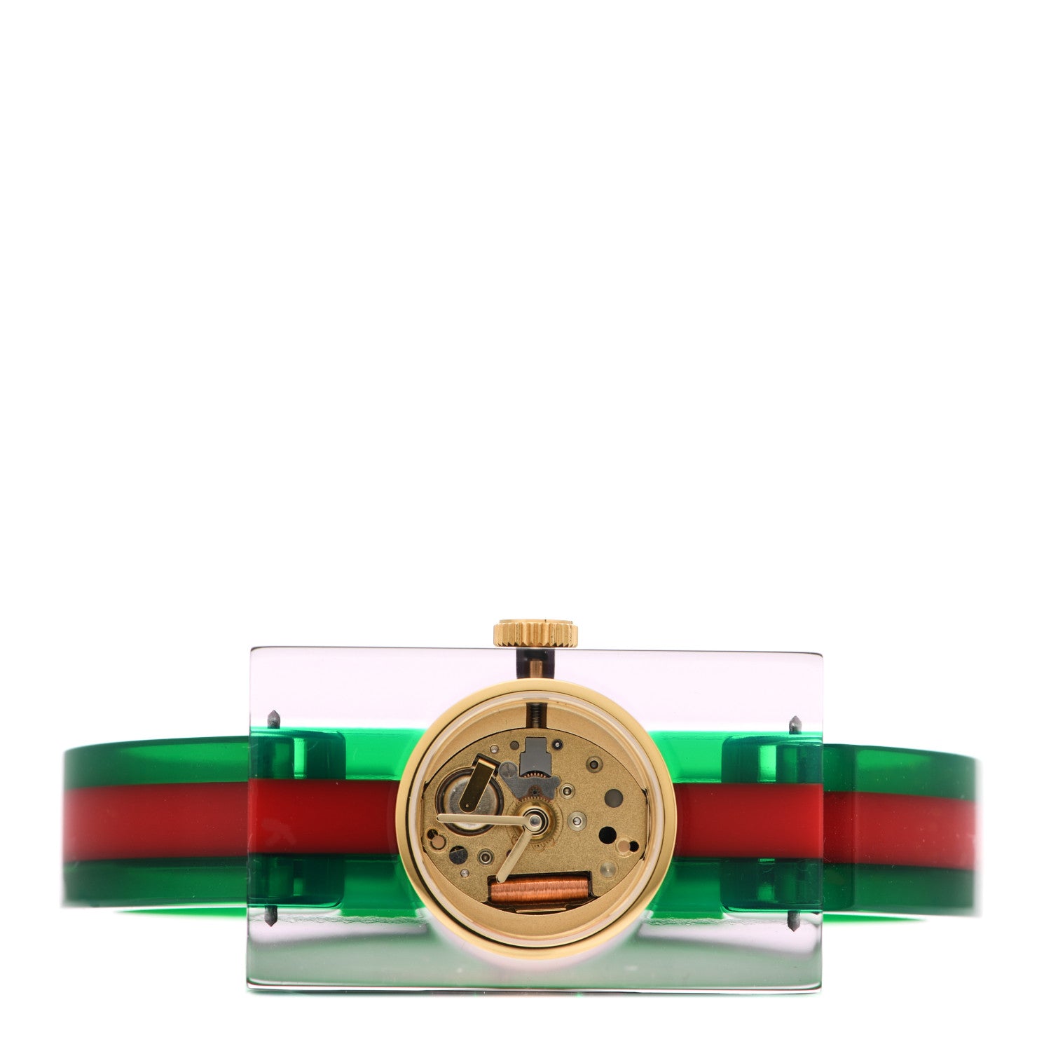Gucci Stainless Steel Plexiglass 24mm Quartz Watch 2 of 5