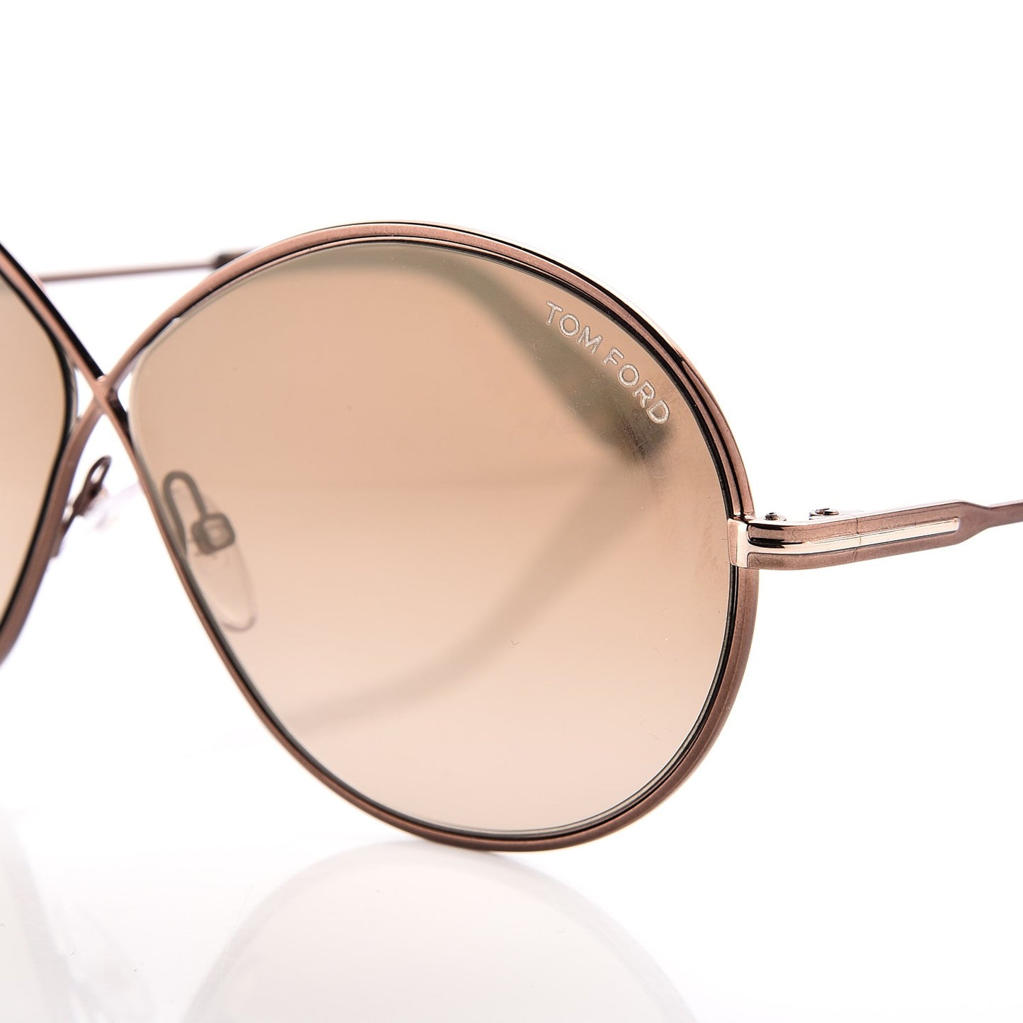 Rania Oval Sunglasses TF564 Brown