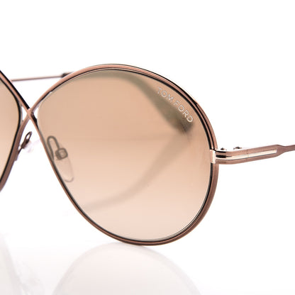 Tom Ford Rania Oval Sunglasses TF564 Brown 6 of 7