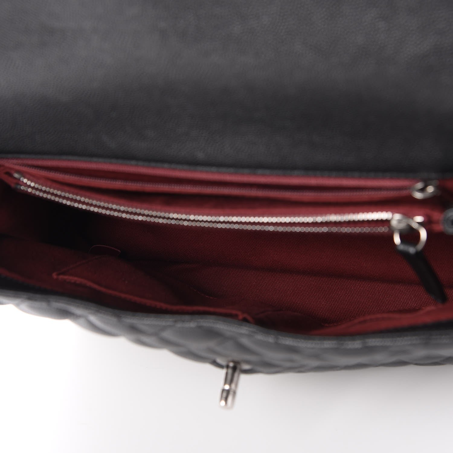Chanel Caviar Quilted Large Coco Handle Flap Black 5 of 7