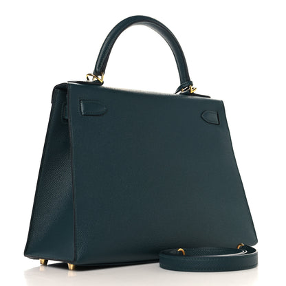 Hermes Epsom Kelly Sellier 28 Vert Cypress 2 of 11