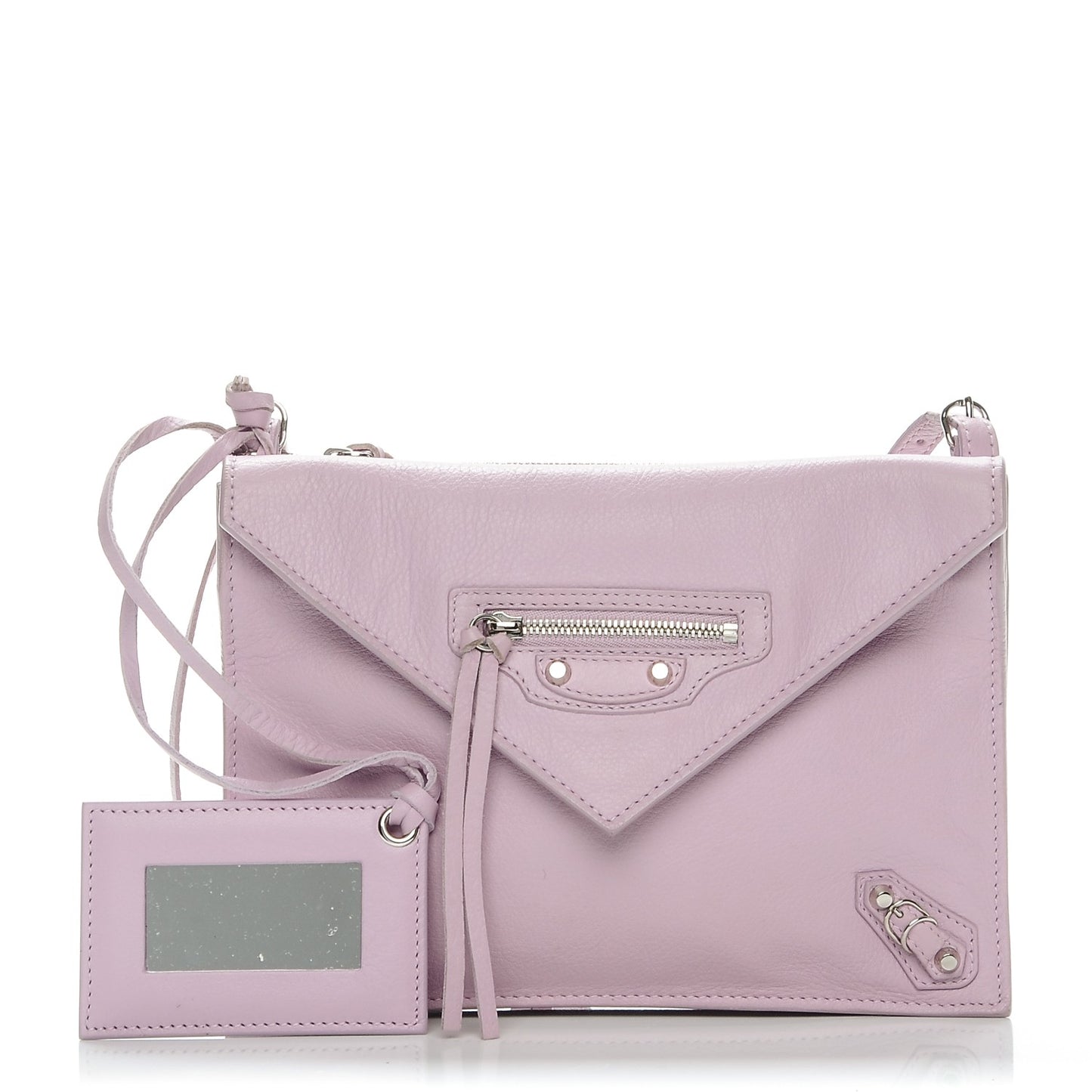 Calfskin Papier Mini Triple Crossbody Rose Orchid