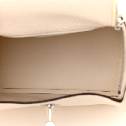 Hermes Taurillon Clemence Mini Lindy 20 Nata 5 of 11