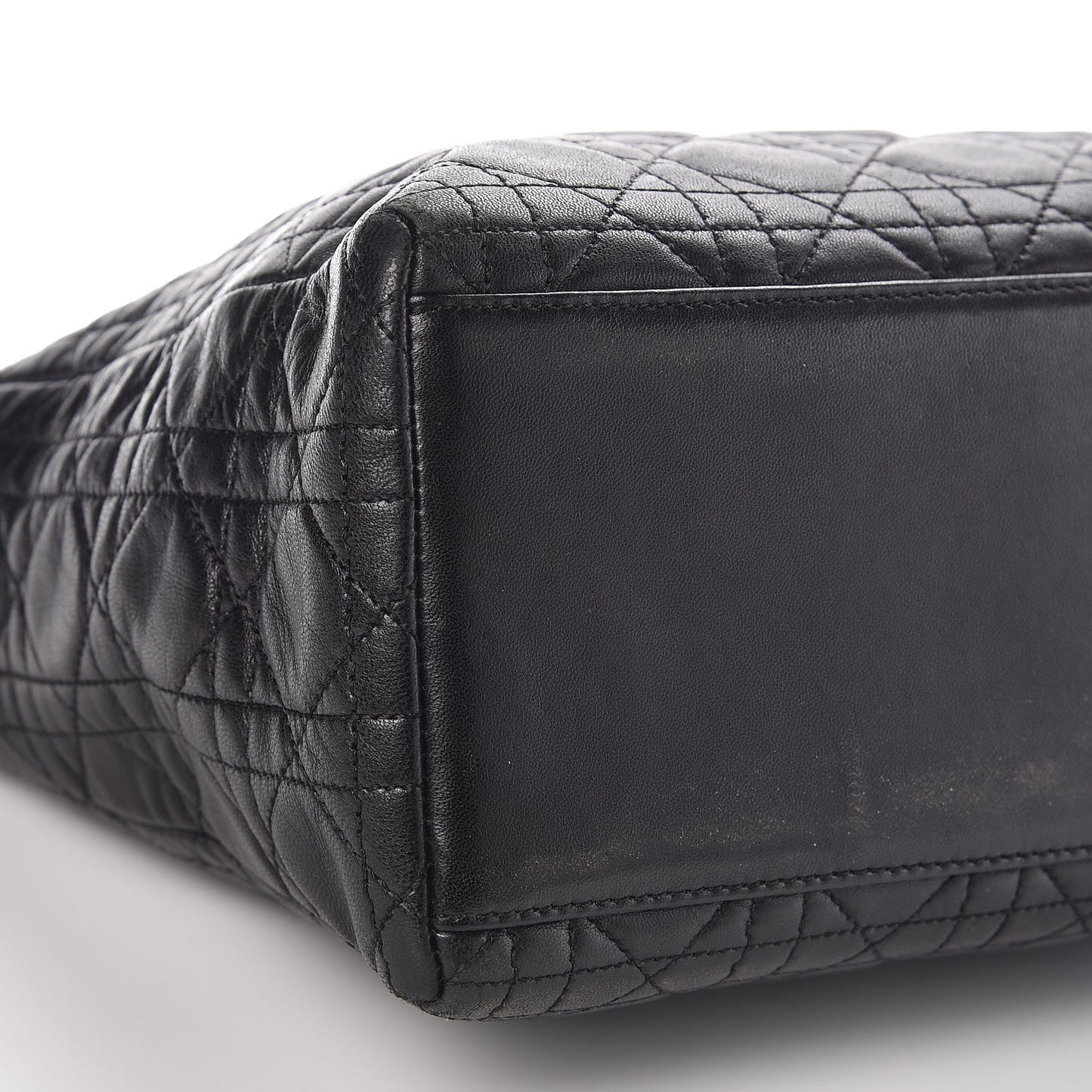 Lambskin Cannage Medium Lady Dior Black