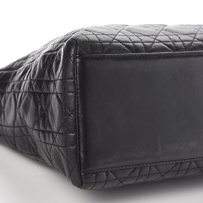 Christian Dior Lambskin Cannage Medium Lady Dior Black 8 of 11