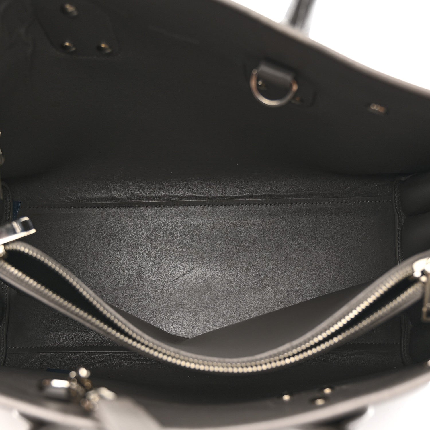 Saint Laurent Grained Calfskin Small Sac De Jour Fog 5 of 19