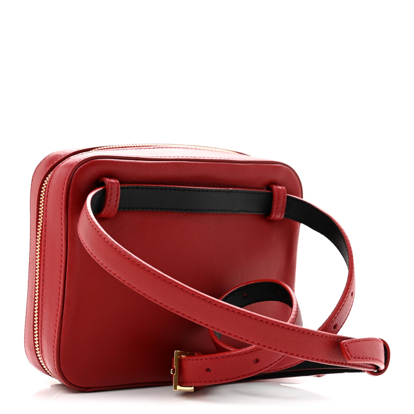 Lambskin Matelasse Vicky Monogram Belt Bag Eros Red