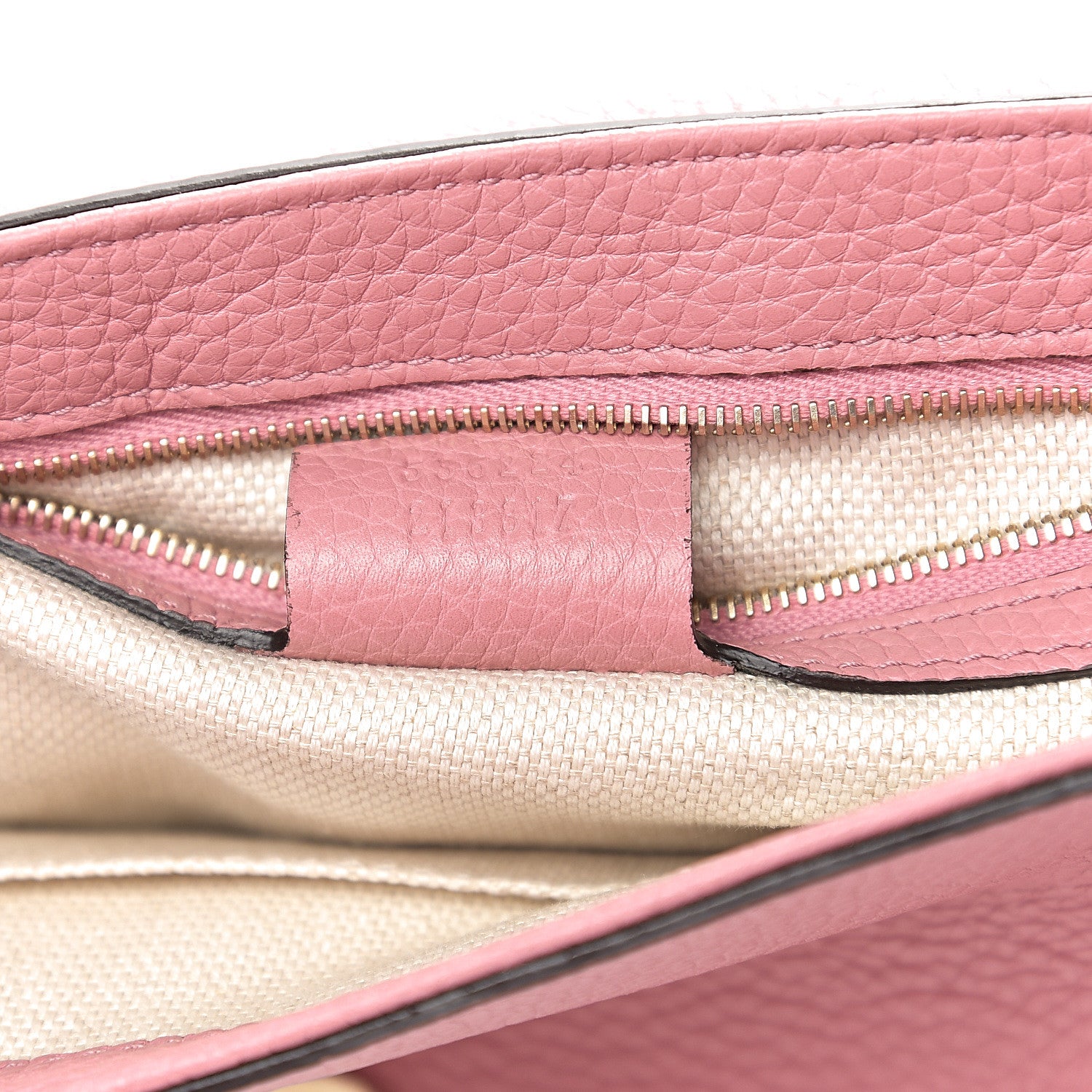 Gucci Pebbled Calfskin Medium Soho Flap Crossbody Pink 6 of 9