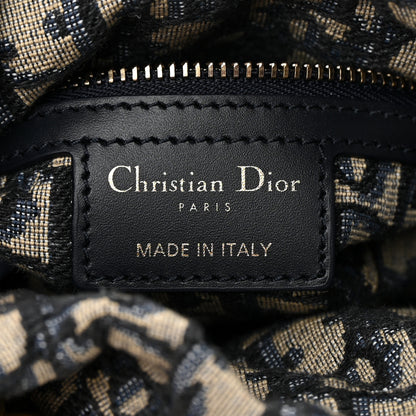 Christian Dior Wicker Oblique Mini Lady Dior Bag Blue 6 of 9