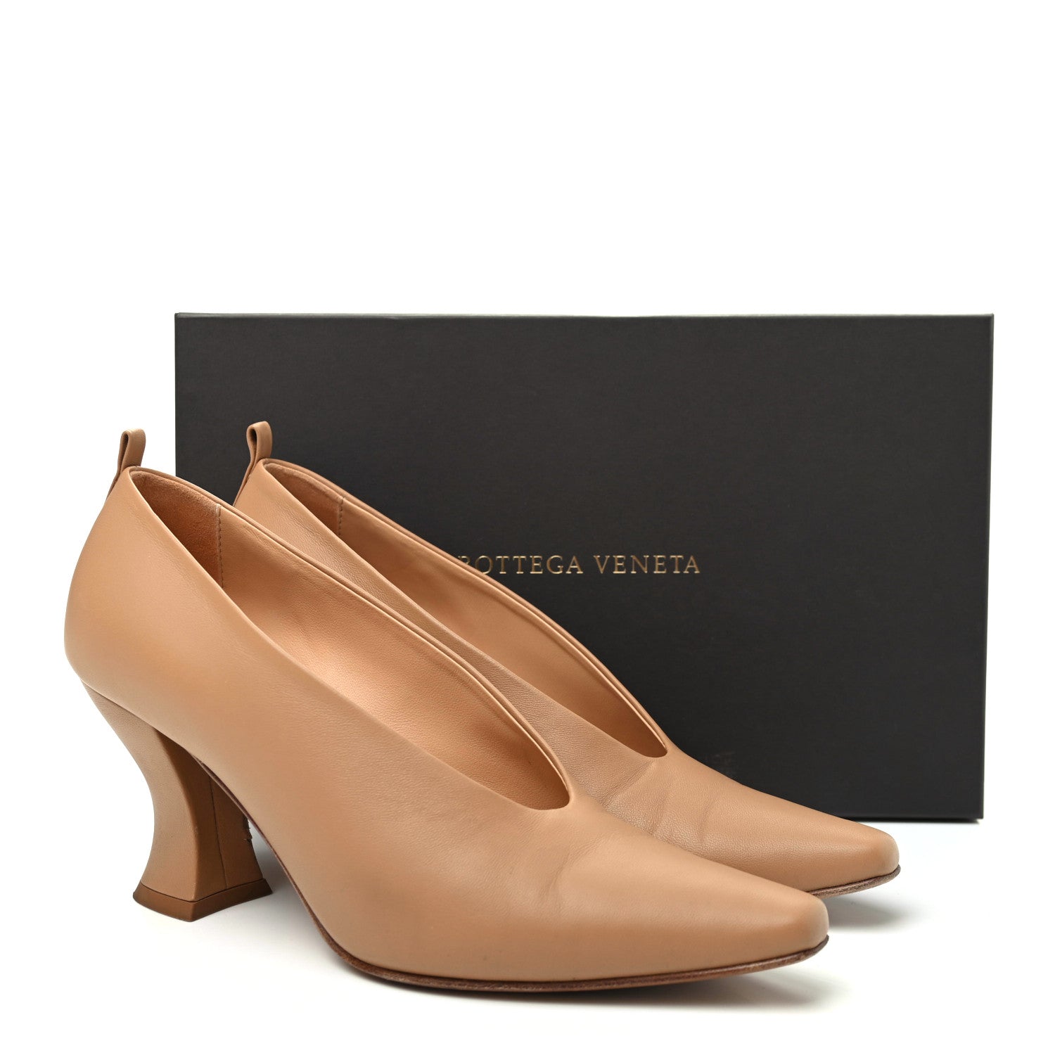 Bottega Veneta Nappa Almond Pumps 38 Nude 11 of 11