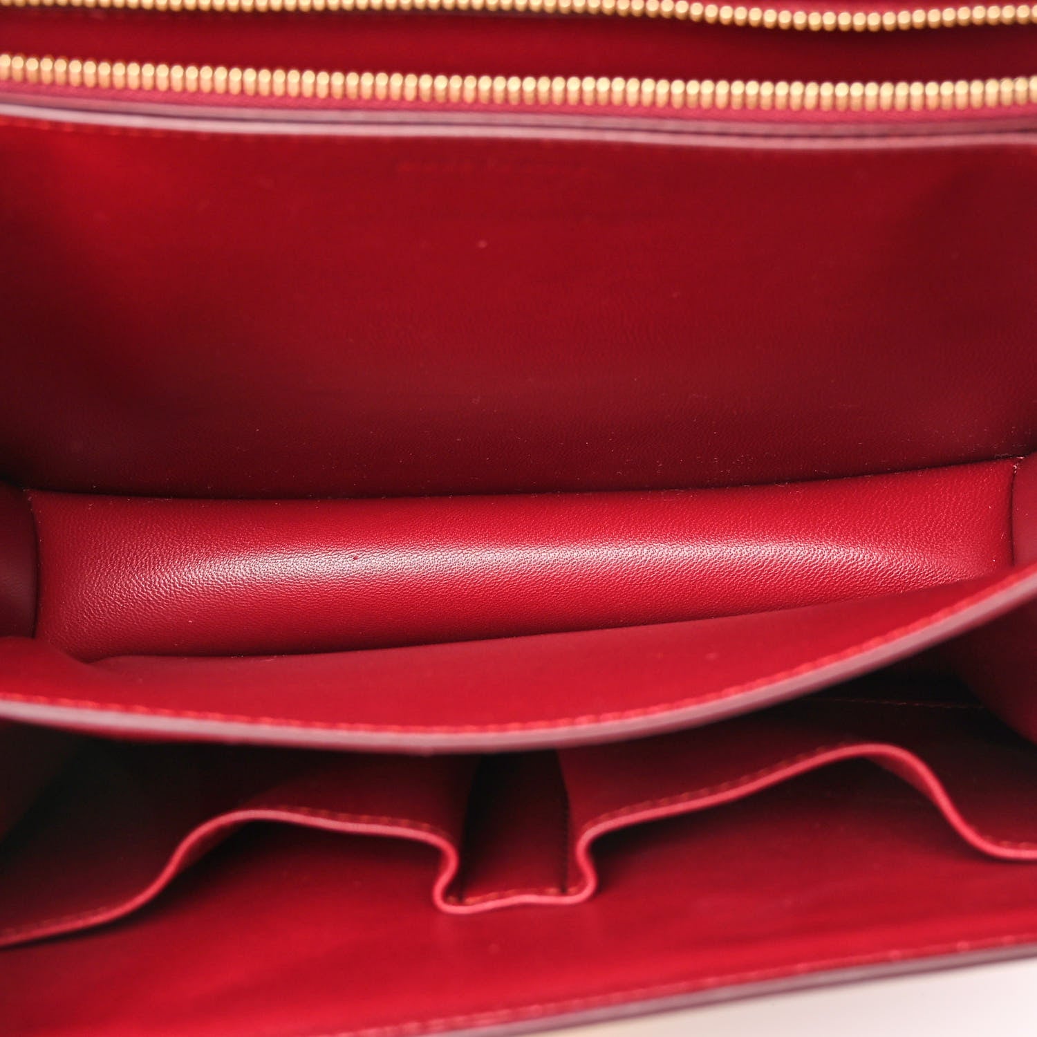Celine Box Calfskin Medium Classic Box Flap Bag Burgundy 4 of 9
