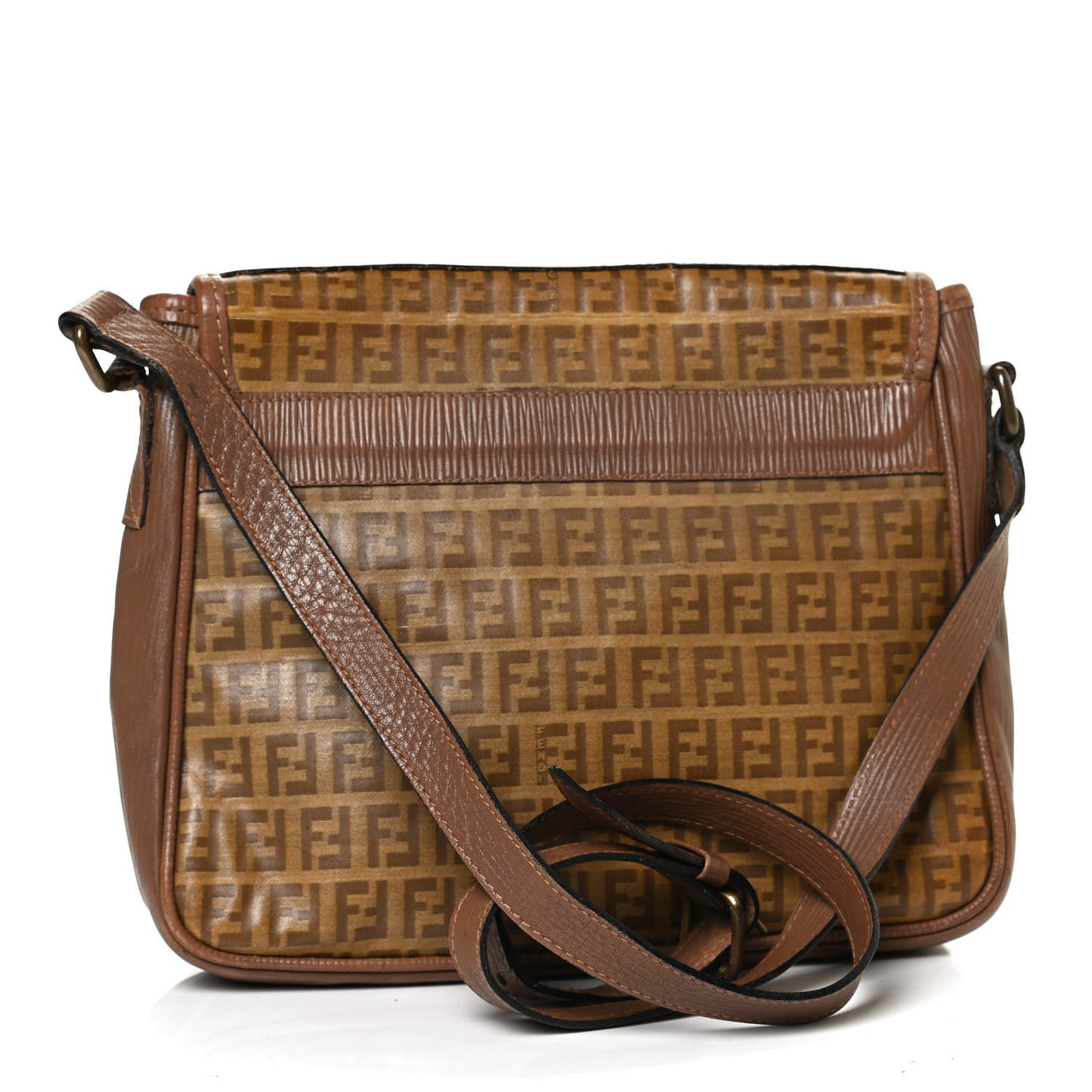 Zucchino Spalmati Messenger Bag Brown