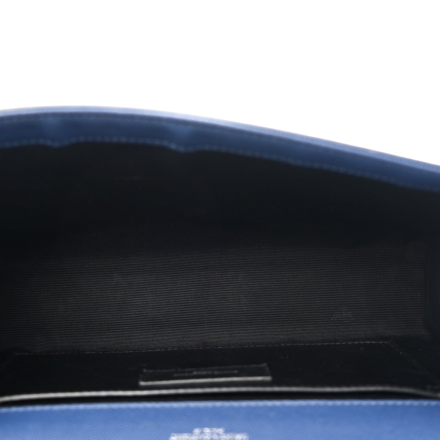 Grain De Poudre Medium Classic Monogram Kate Satchel Blue Clair