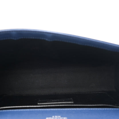 Saint Laurent Grain De Poudre Medium Classic Monogram Kate Satchel Blue Clair 5 of 10