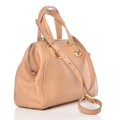 Fendi Pebbled Calfskin Small Chameleon Tote Nude 4 of 15