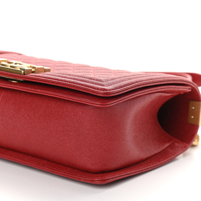 Chanel Caviar Quilted Medium Boy Flap Red 9 of 9