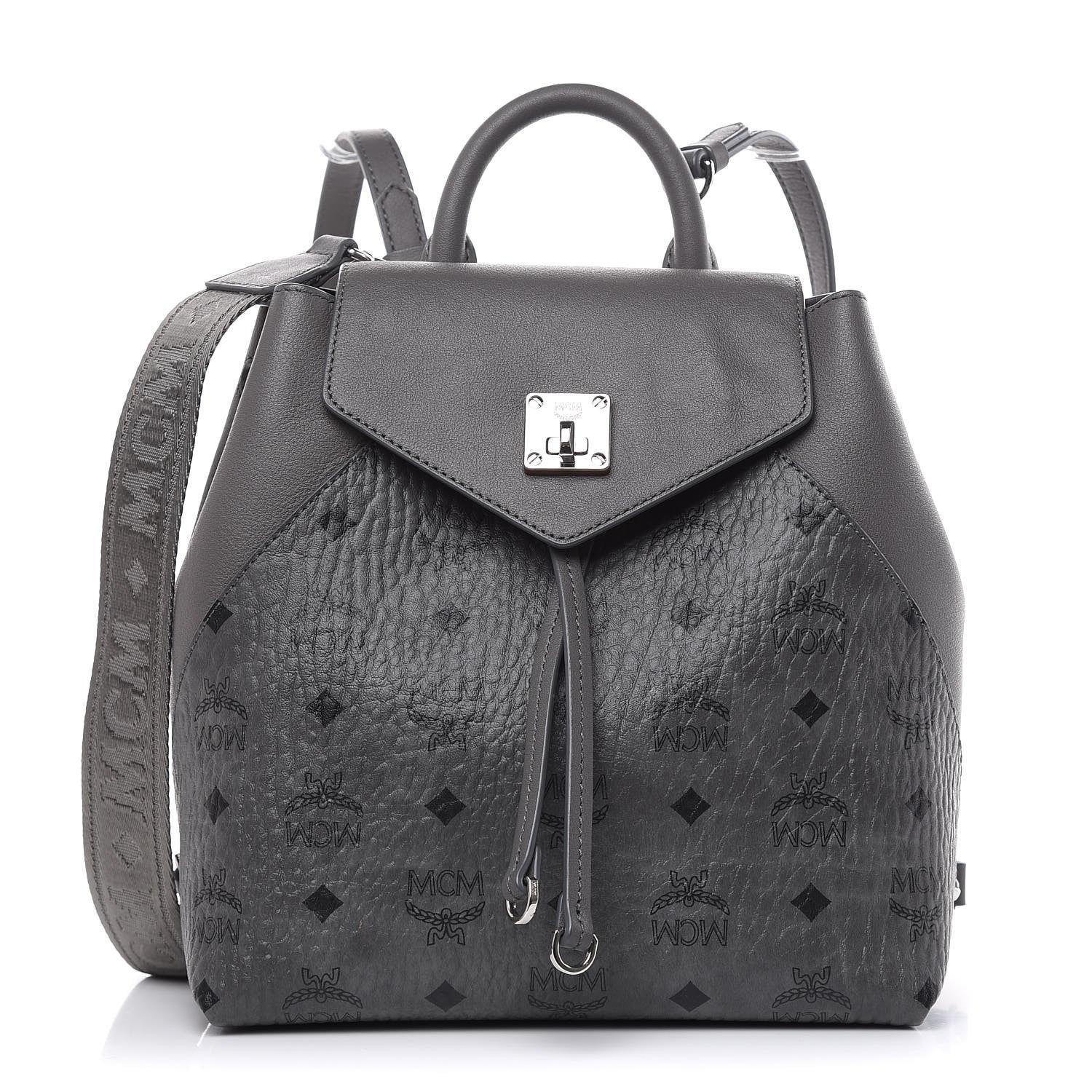 MCM Visetos Small Essential Backpack Grey 1 of 11