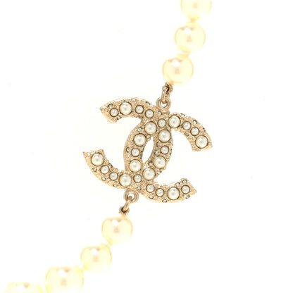 Chanel Pearl CC 100th Anniversary Necklace Light Gold 4 of 6