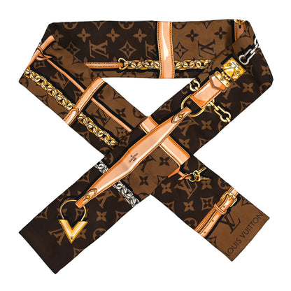 Louis Vuitton Silk Monogram Confidential Bandeau Brown 1 of 4