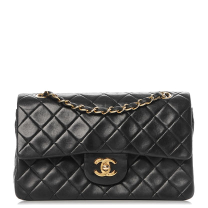 Chanel Lambskin Quilted Small Double Flap Black 1 of 8