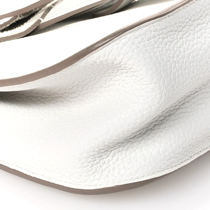 Hermes Taurillon Clemence Halzan 31 GM Craie 9 of 10