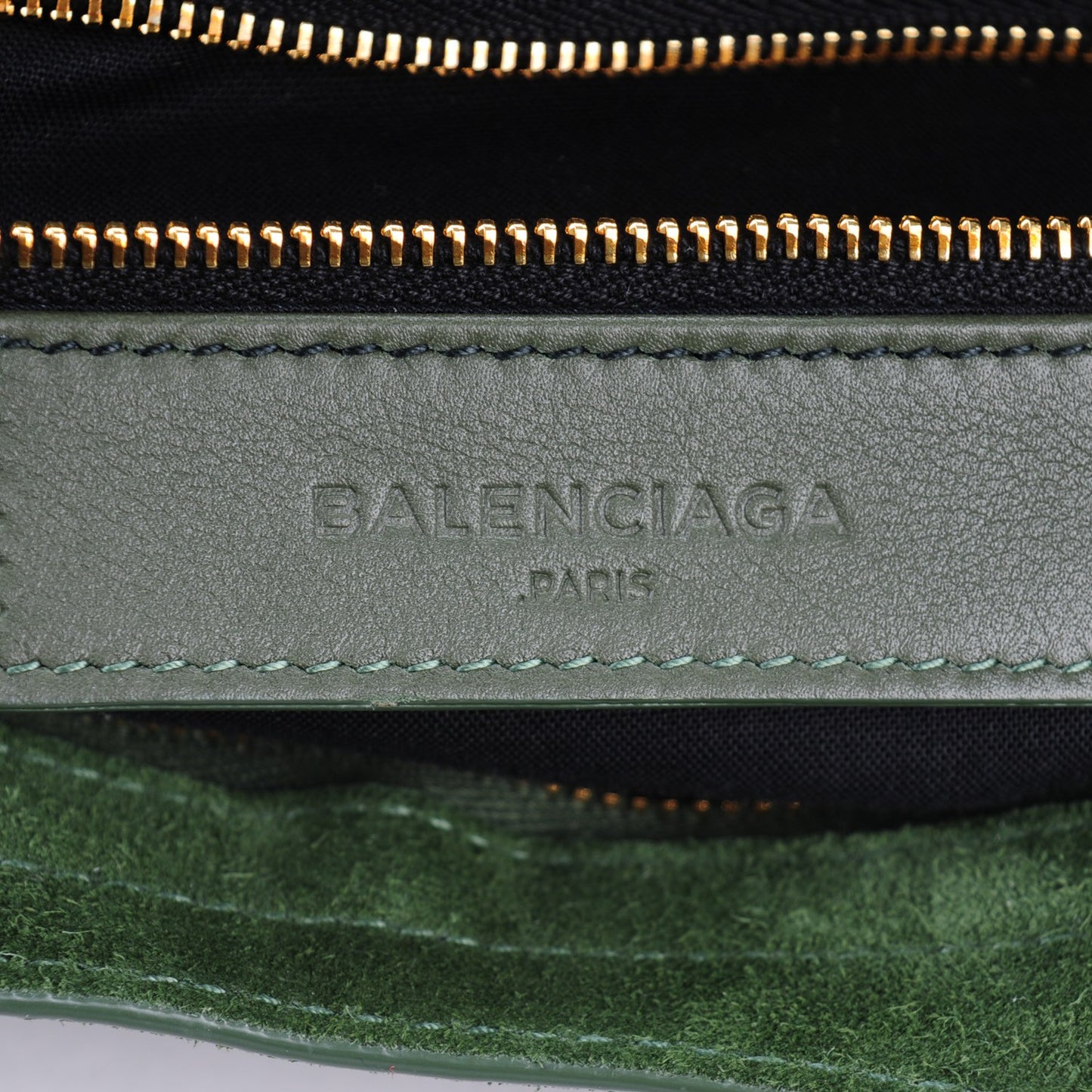 Baby Daim Suede Giant 12 Gold Hardware City Vert Militaire