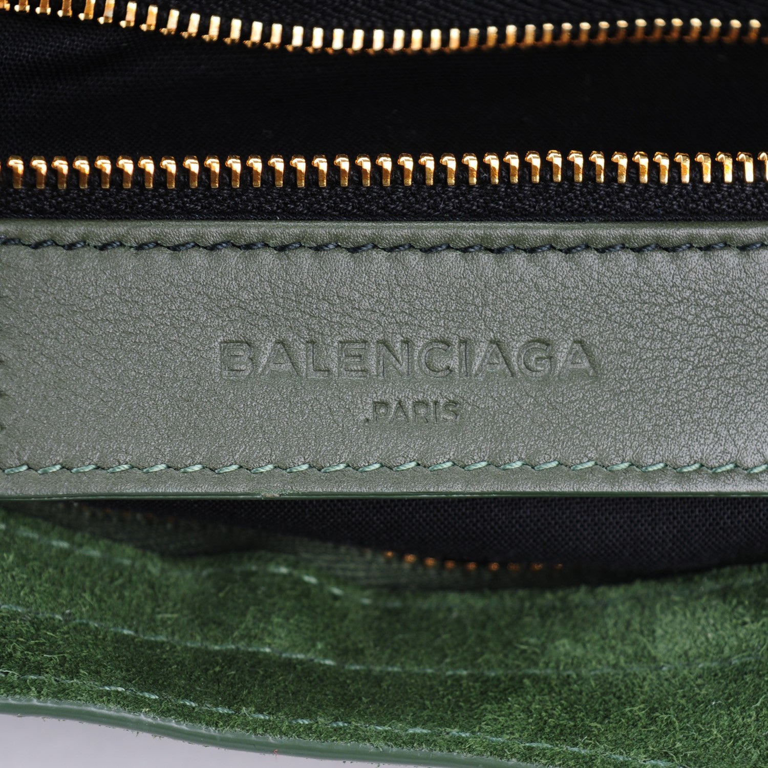 Balenciaga Baby Daim Suede Giant 12 Gold Hardware City Vert Militaire 7 of 8