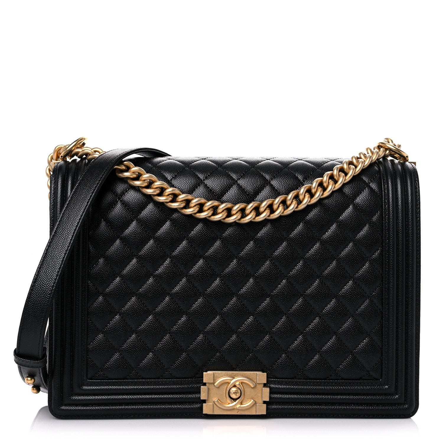 Chanel Caviar Quilted Large Boy Flap Black 1 of 15