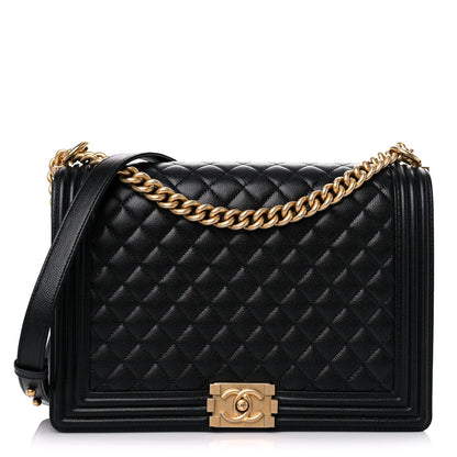 Chanel Caviar Quilted Large Boy Flap Black 1 of 15