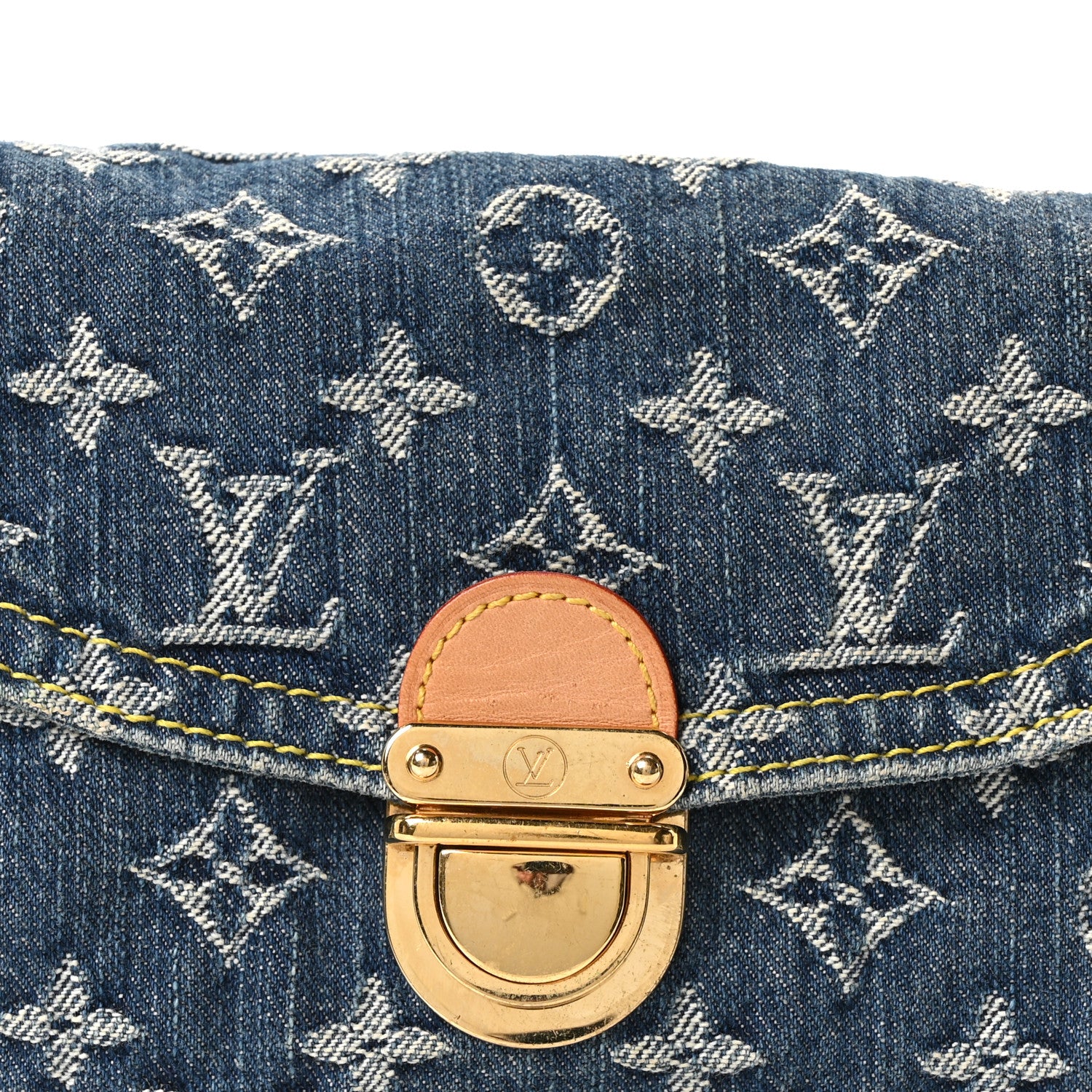 Louis Vuitton Monogram Denim Mini Pleaty Blue 7 of 9