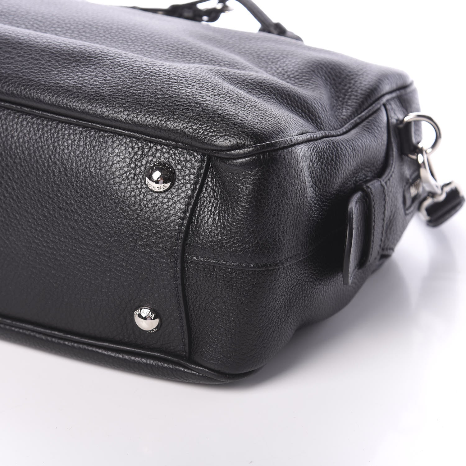 Prada Vitello Daino Satchel Black 11 of 11