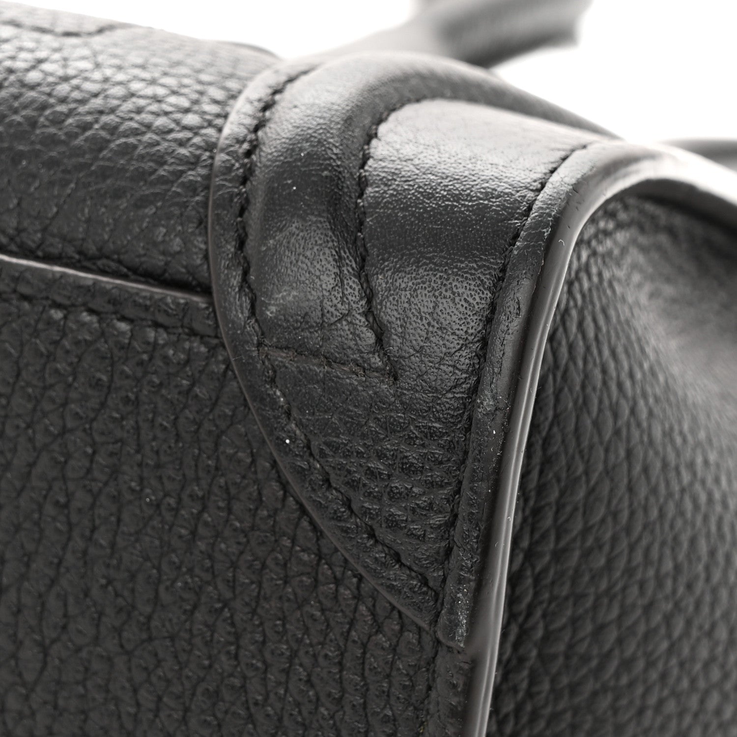 Celine Drummed Calfskin Nano Luggage Black 11 of 14