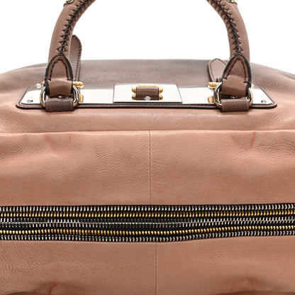 Prada Glace Calf Zippers Plaque Boston Ardesia Nudo 12 of 12