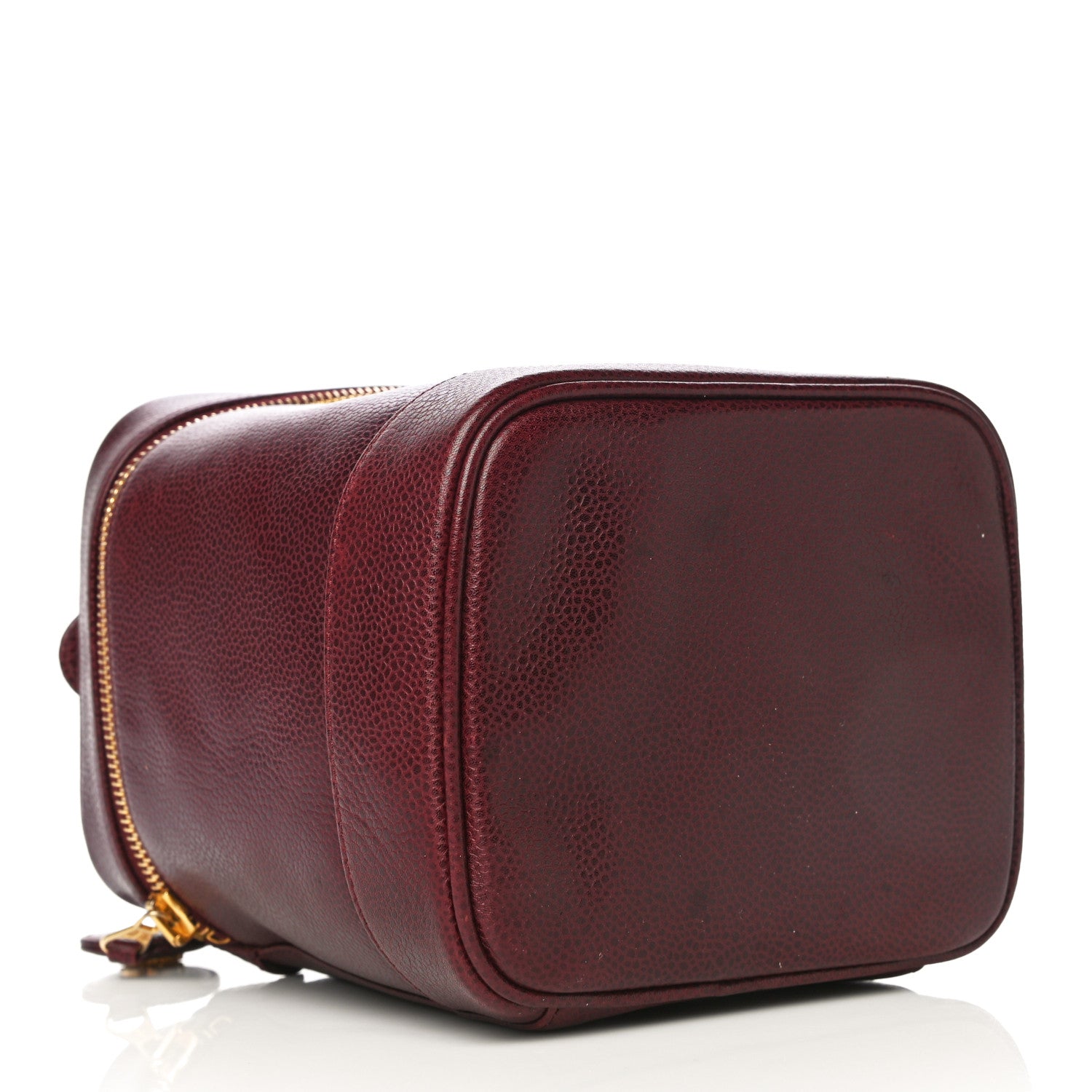 Chanel Caviar Vanity Cosmetic Case Burgundy 4 of 11
