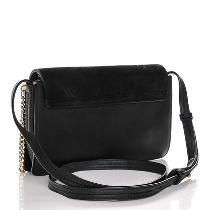 Chloe Suede Calfskin Small Faye Shoulder Bag Black 3 of 6