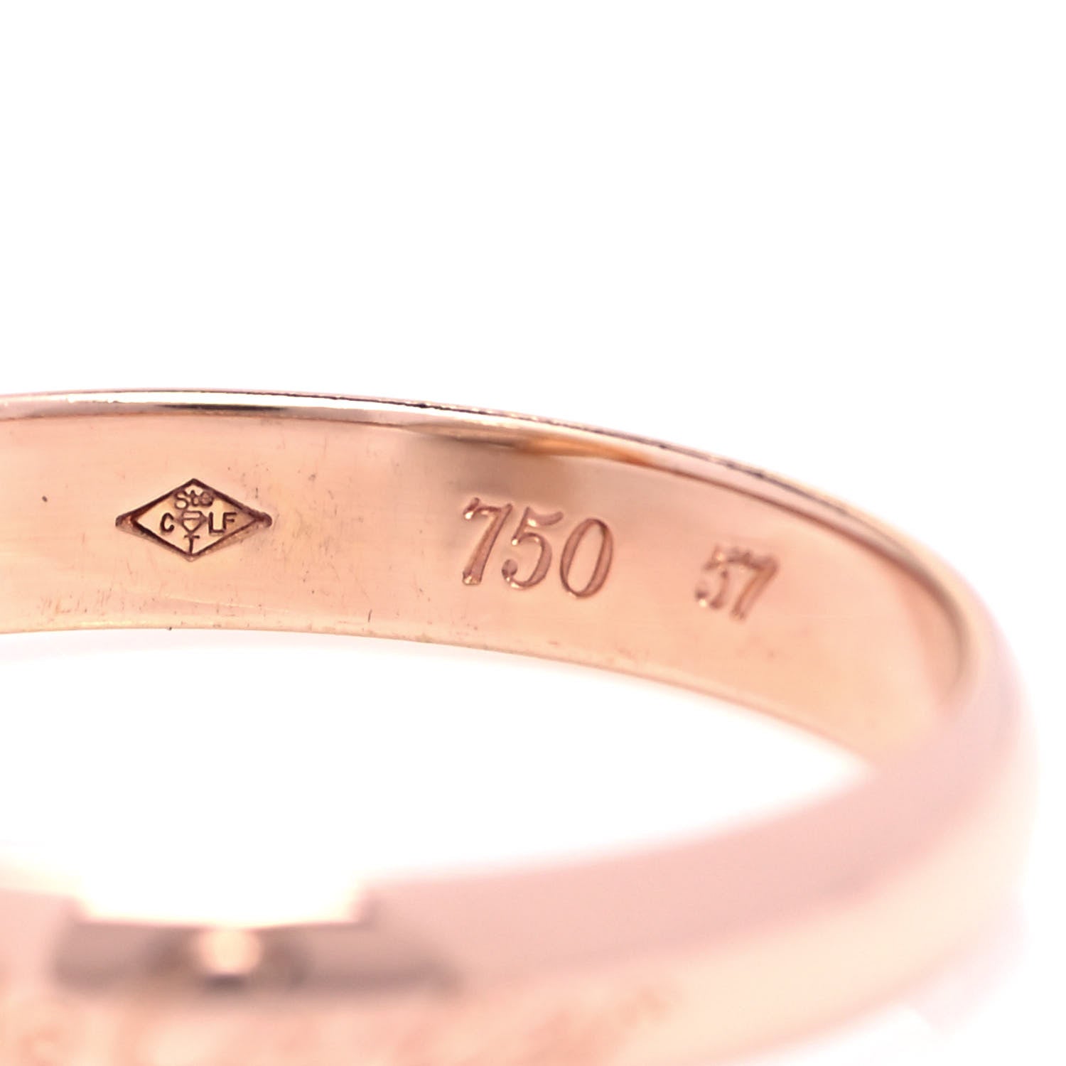 Cartier 18K Pink Yellow White Gold Classic Les Must De Cartier Trinity Ring 57 8 8 of 10