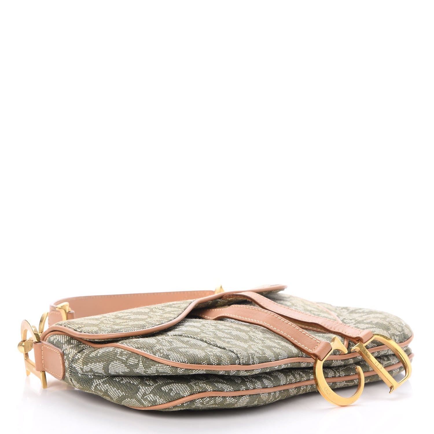 Christian Dior Monogram Double Saddle Bag Green 4 of 13