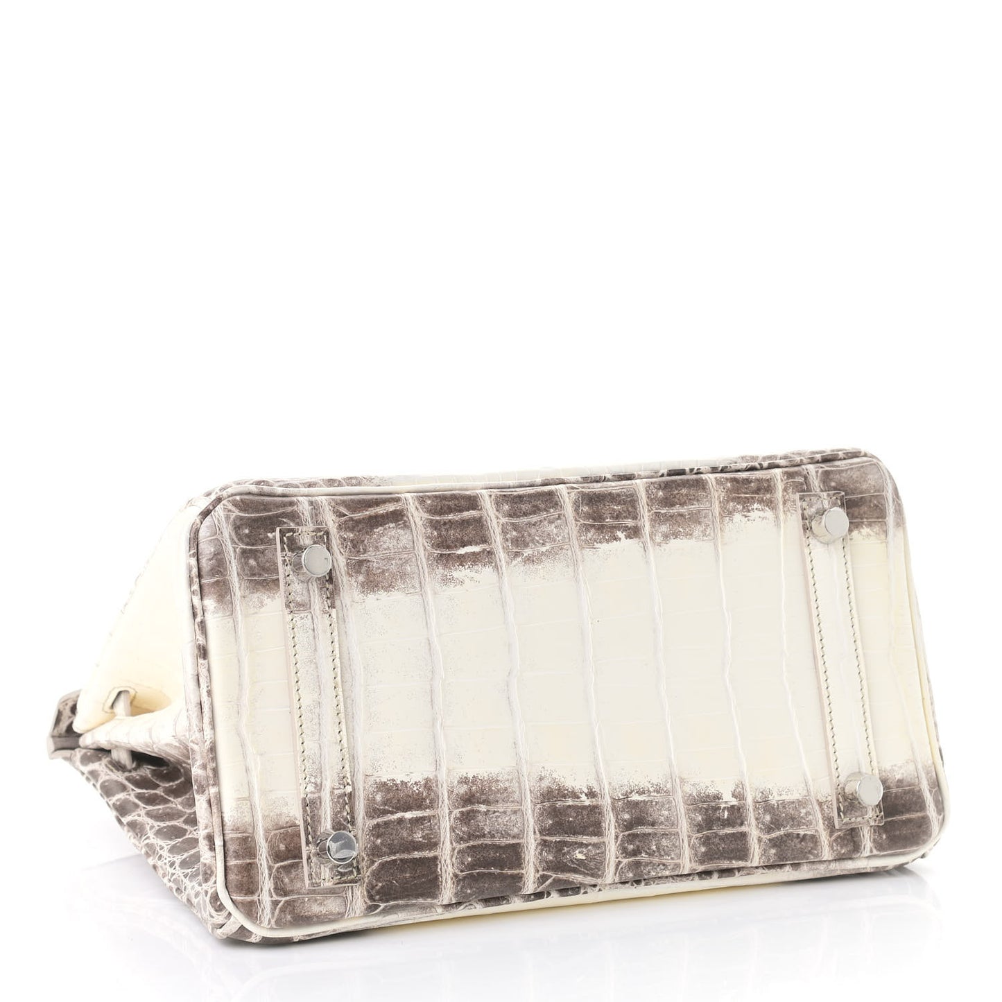 Matte Niloticus Crocodile Himalaya Birkin 25 Blanc