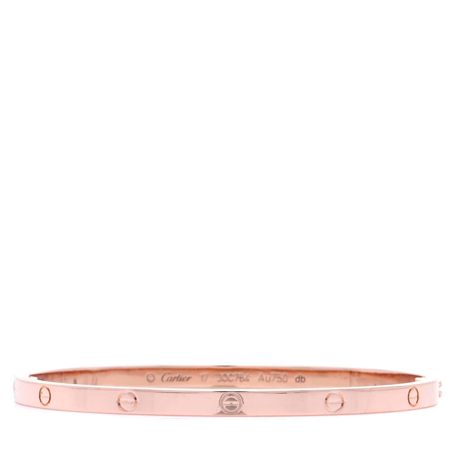 Cartier 18K Pink Gold Small LOVE Bracelet 17 1 of 8