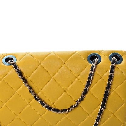 Chanel Lambskin Quilted Medium Graphic Flap Multicolor 15 of 15