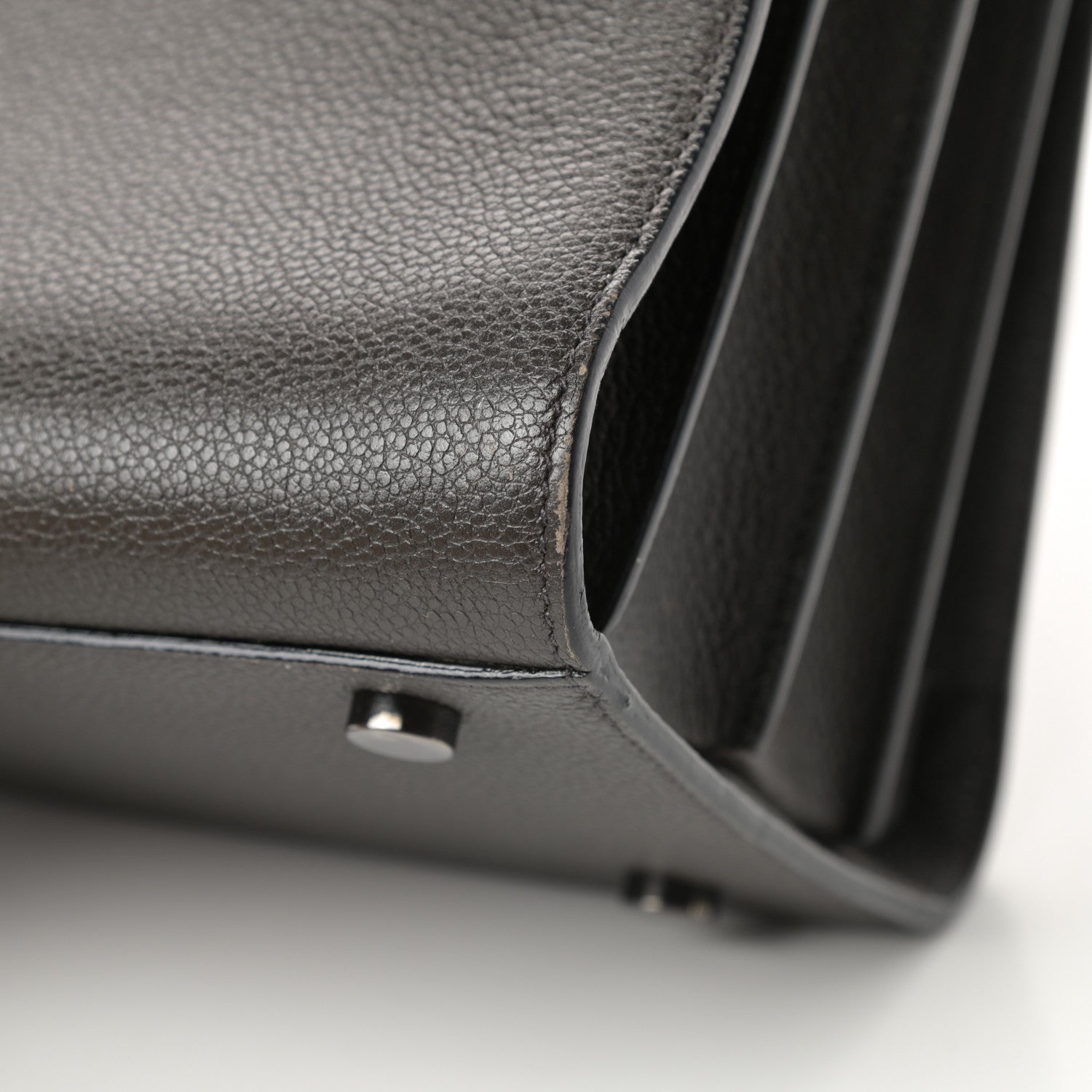 Saint Laurent Grained Calfskin Small Sac De Jour Coal 10 of 13