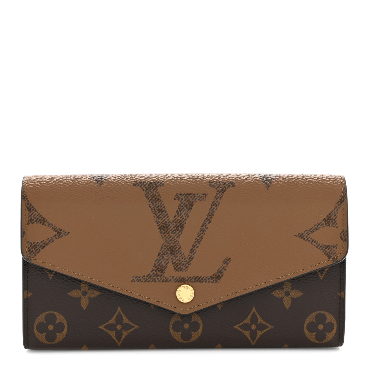 Reverse Monogram Giant Sarah Wallet