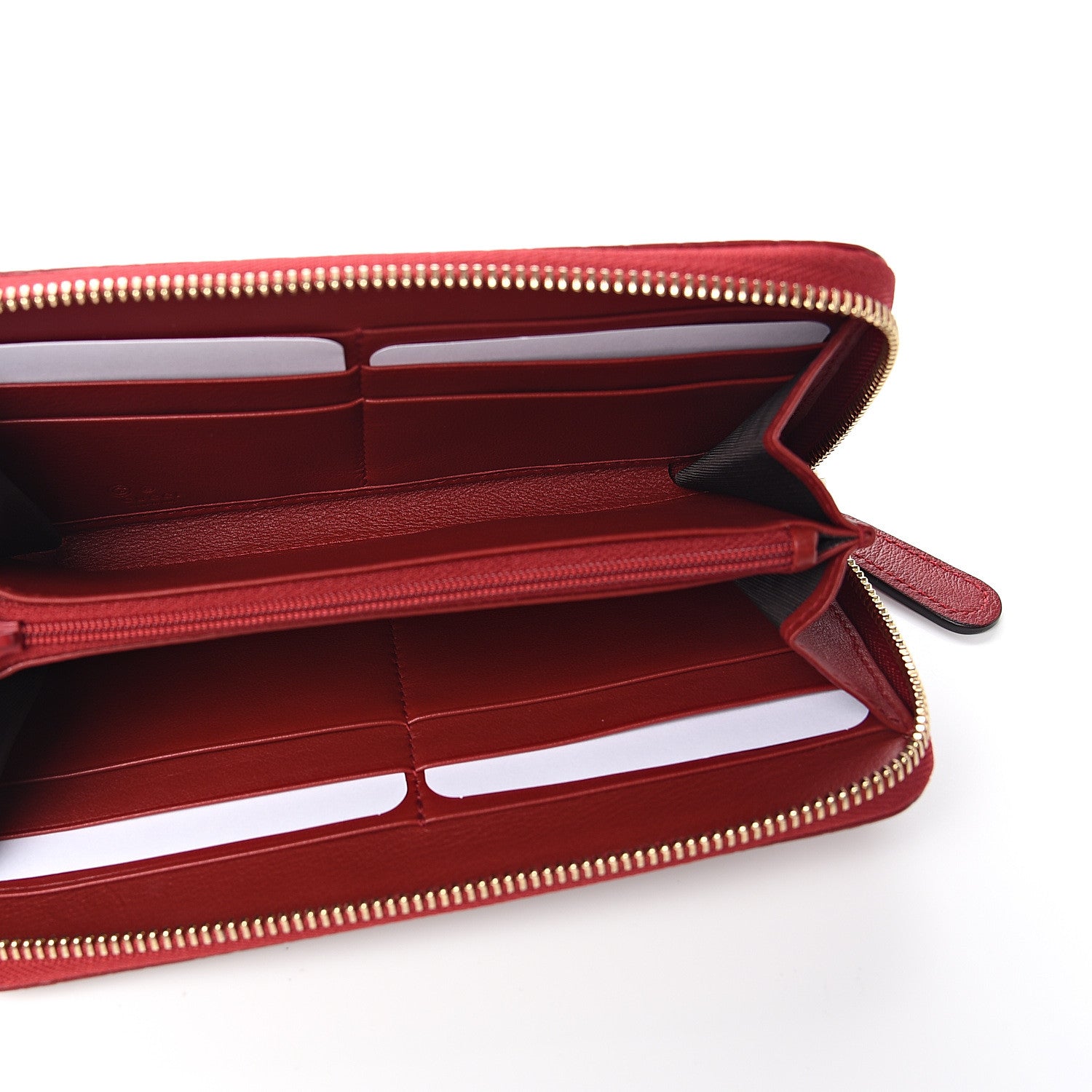 Gucci Microguccissima Zip Around Wallet Red 4 of 7