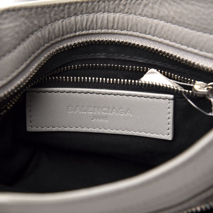 Balenciaga Matte Goatskin Rubber Covered Classic Hardware Mini City Gris Glace 11 of 14